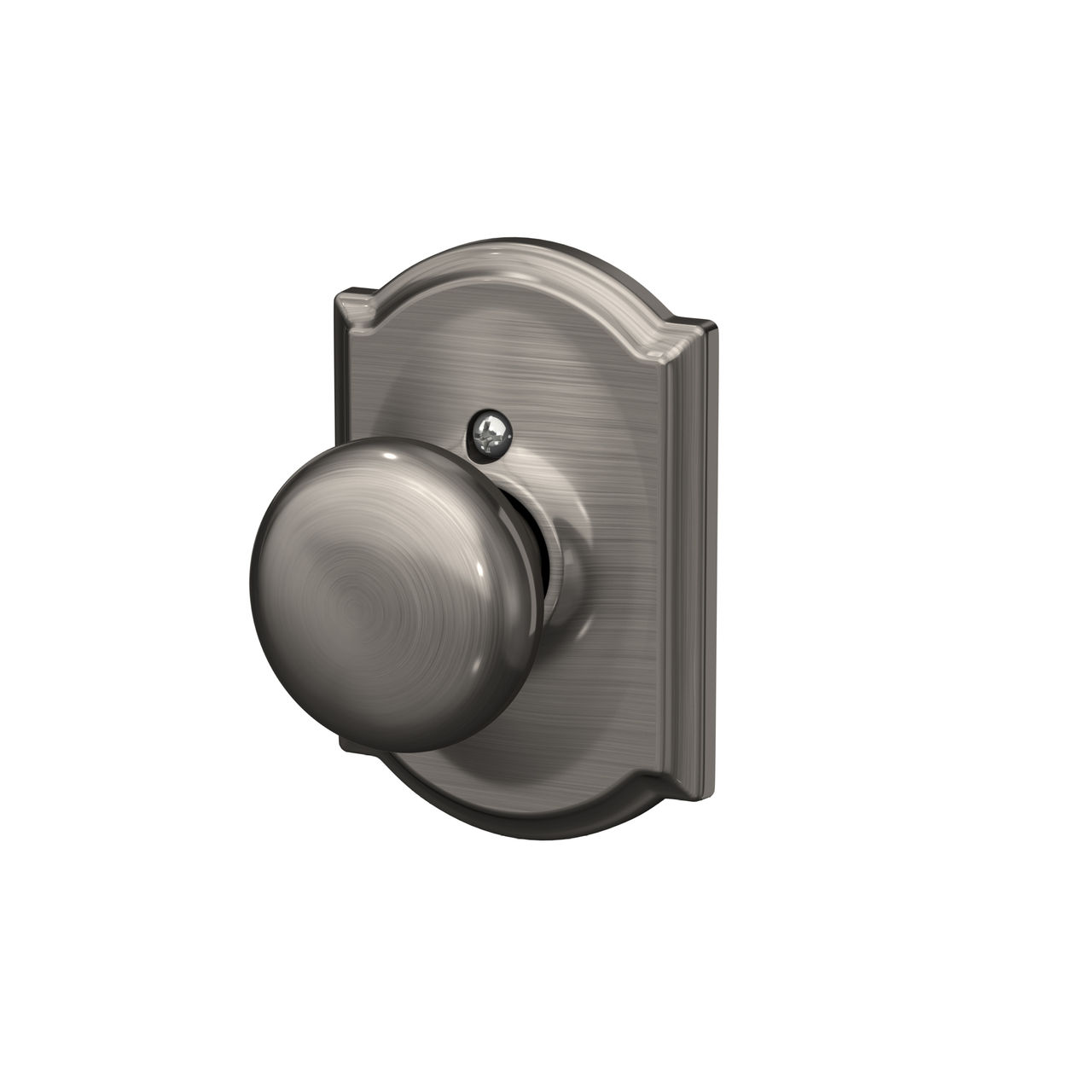 Plymouth Non-Turning (Dummy) Door Knob with Camelot Trim