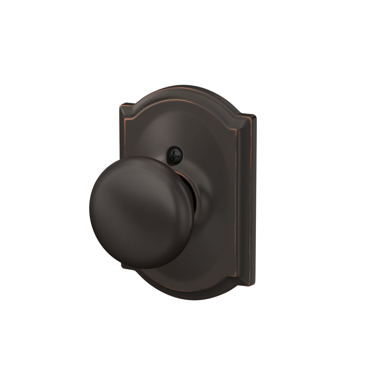 Plymouth Non-Turning (Dummy) Door Knob with Camelot Trim