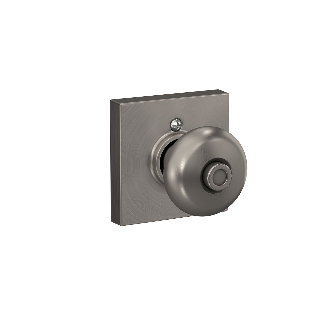 Plymouth Knob Bed & Bath Lock with Collins Trim
