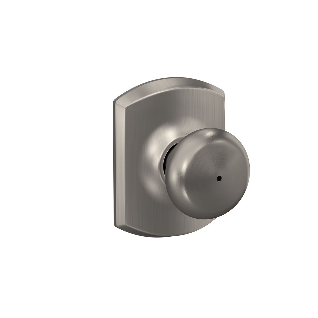 Plymouth Knob Bed & Bath Lock with Greenwich Trim