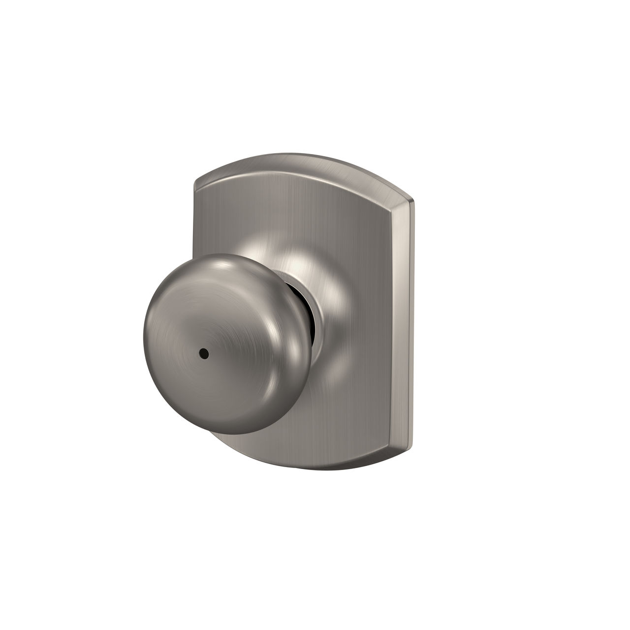 Plymouth Knob Bed & Bath Lock with Greenwich Trim