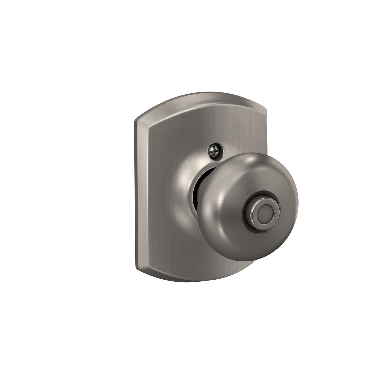 Plymouth Knob Bed & Bath Lock with Greenwich Trim