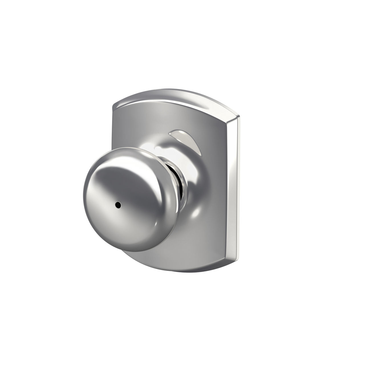 Plymouth Knob Bed & Bath Lock with Greenwich Trim