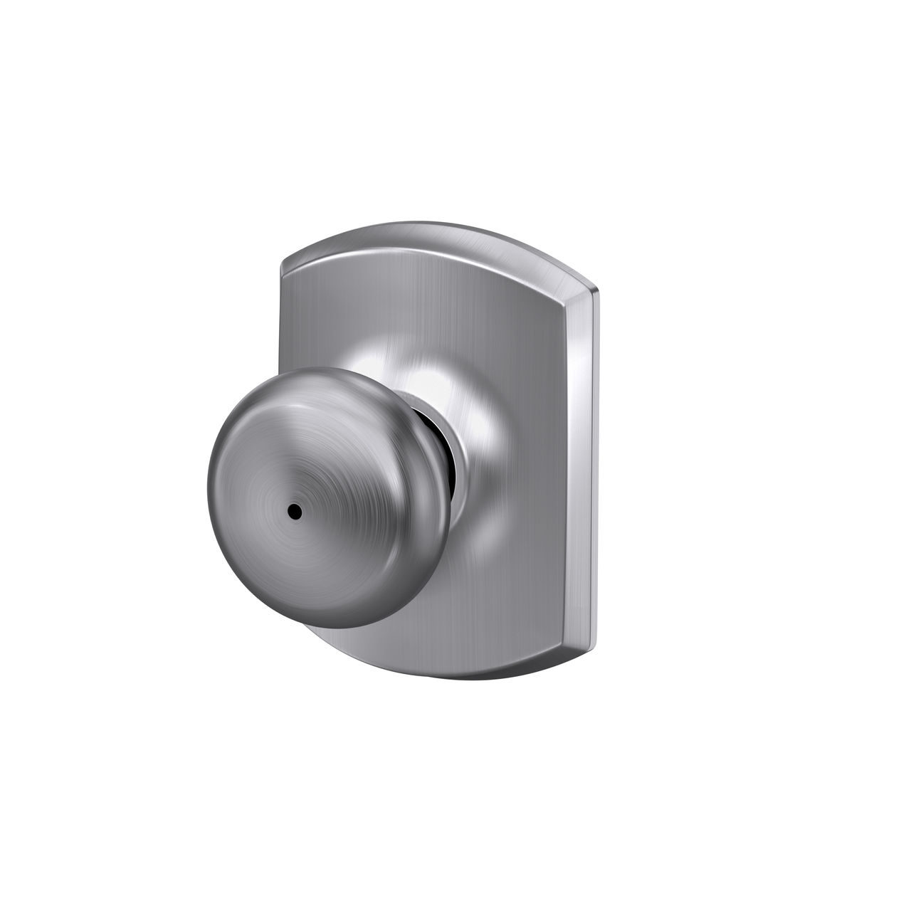 Plymouth Knob Bed & Bath Lock with Greenwich Trim