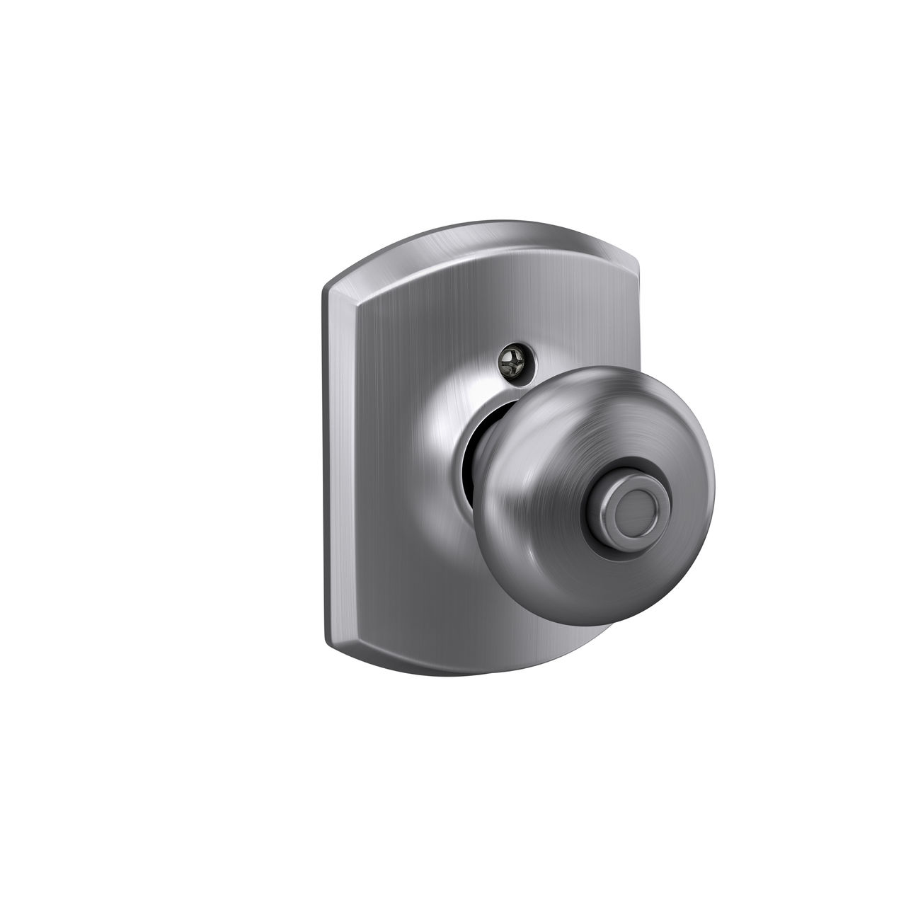 Plymouth Knob Bed & Bath Lock with Greenwich Trim