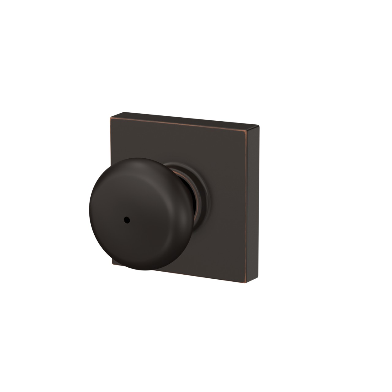 Plymouth Knob Bed & Bath Lock with Collins Trim
