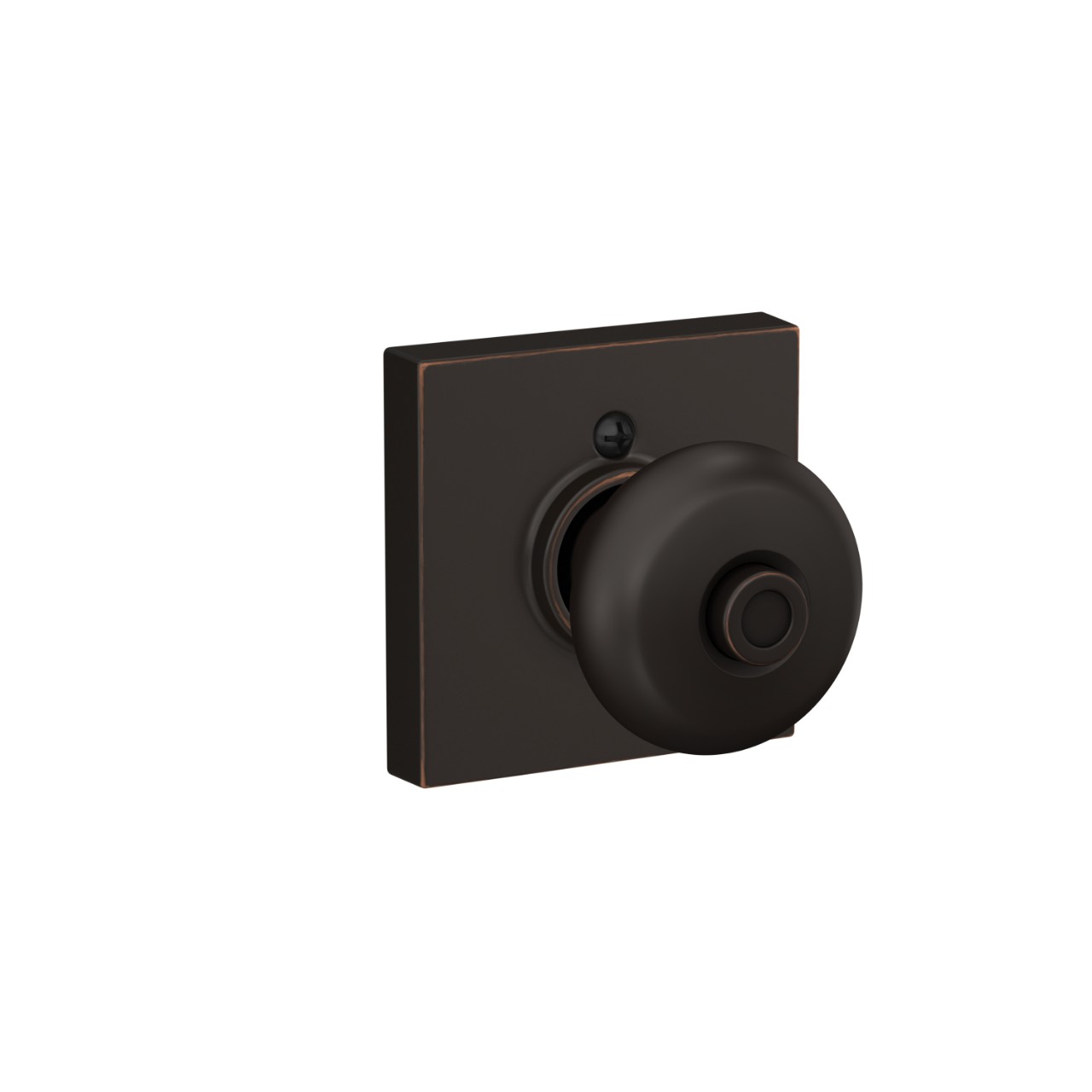 Plymouth Knob Bed & Bath Lock with Collins Trim