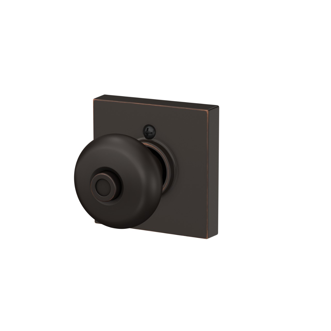 Plymouth Knob Bed & Bath Lock with Collins Trim