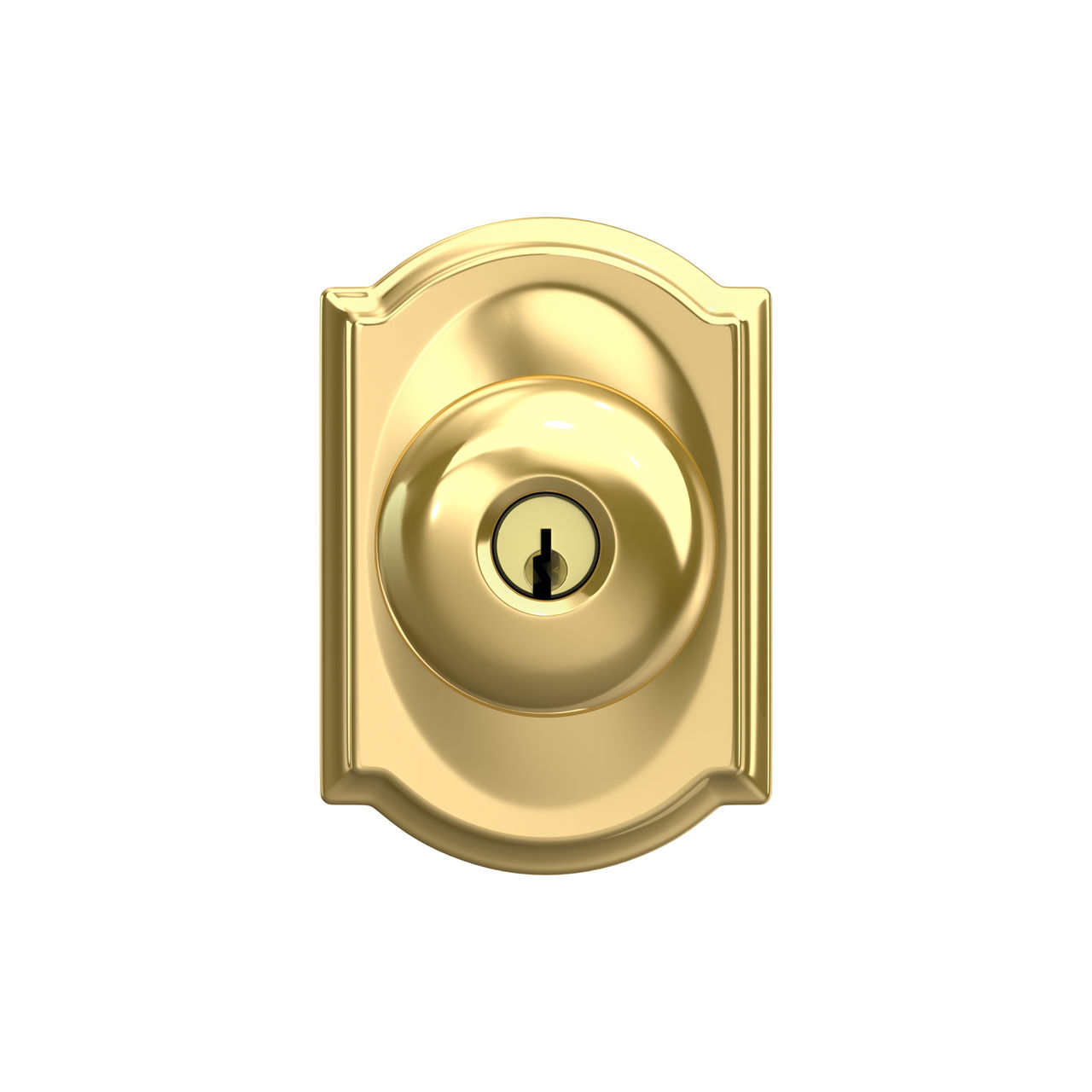 Plymouth Knob Keyed Entry Lock with Camelot Trim