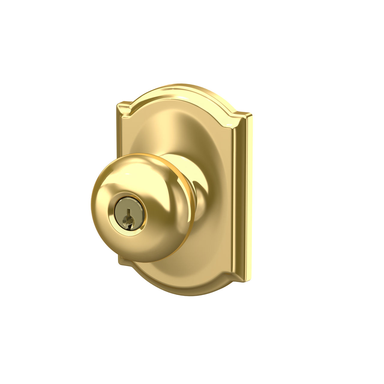 Plymouth Knob Keyed Entry Lock with Camelot Trim