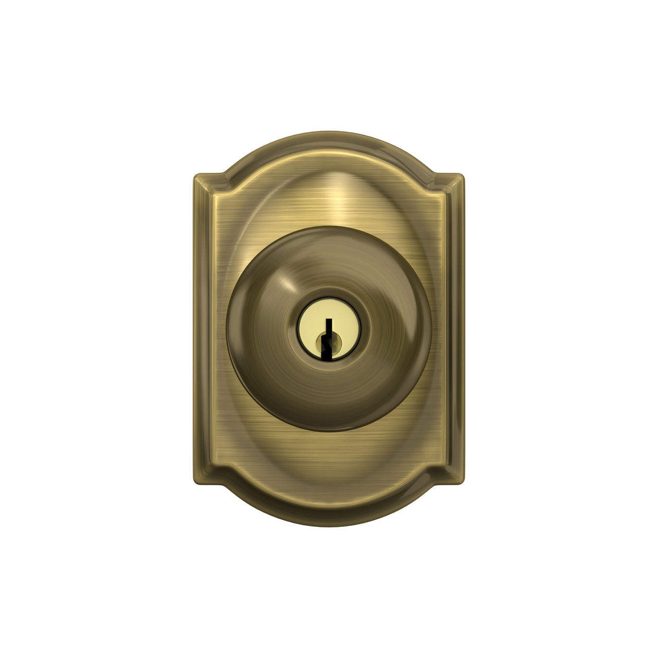 Plymouth Knob Keyed Entry Lock with Camelot Trim
