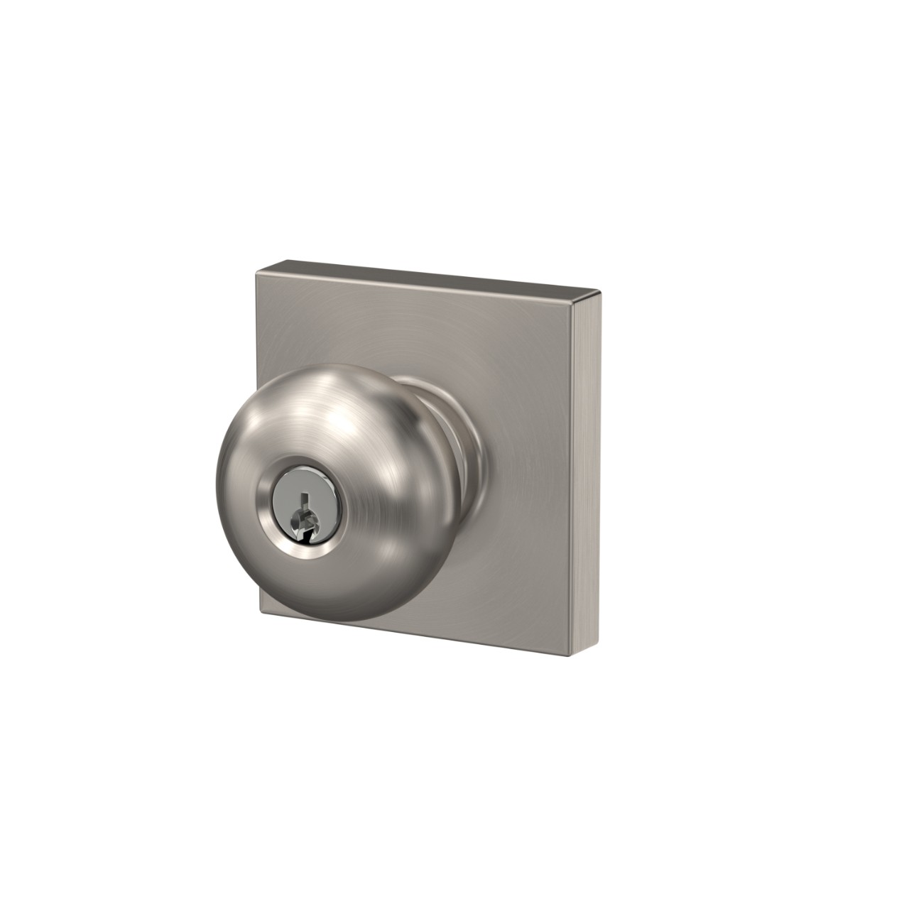 Plymouth Knob with Collins Trim Keyed Entry Lock