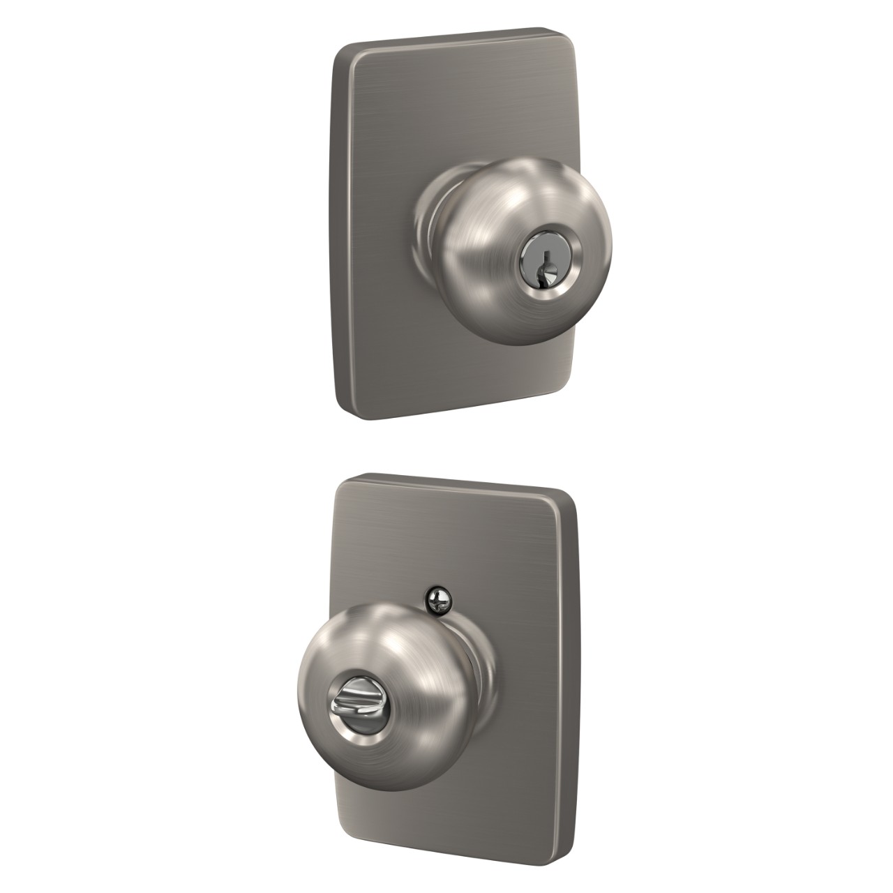 Plymouth Knob Keyed Entry Lock with Greene Trim