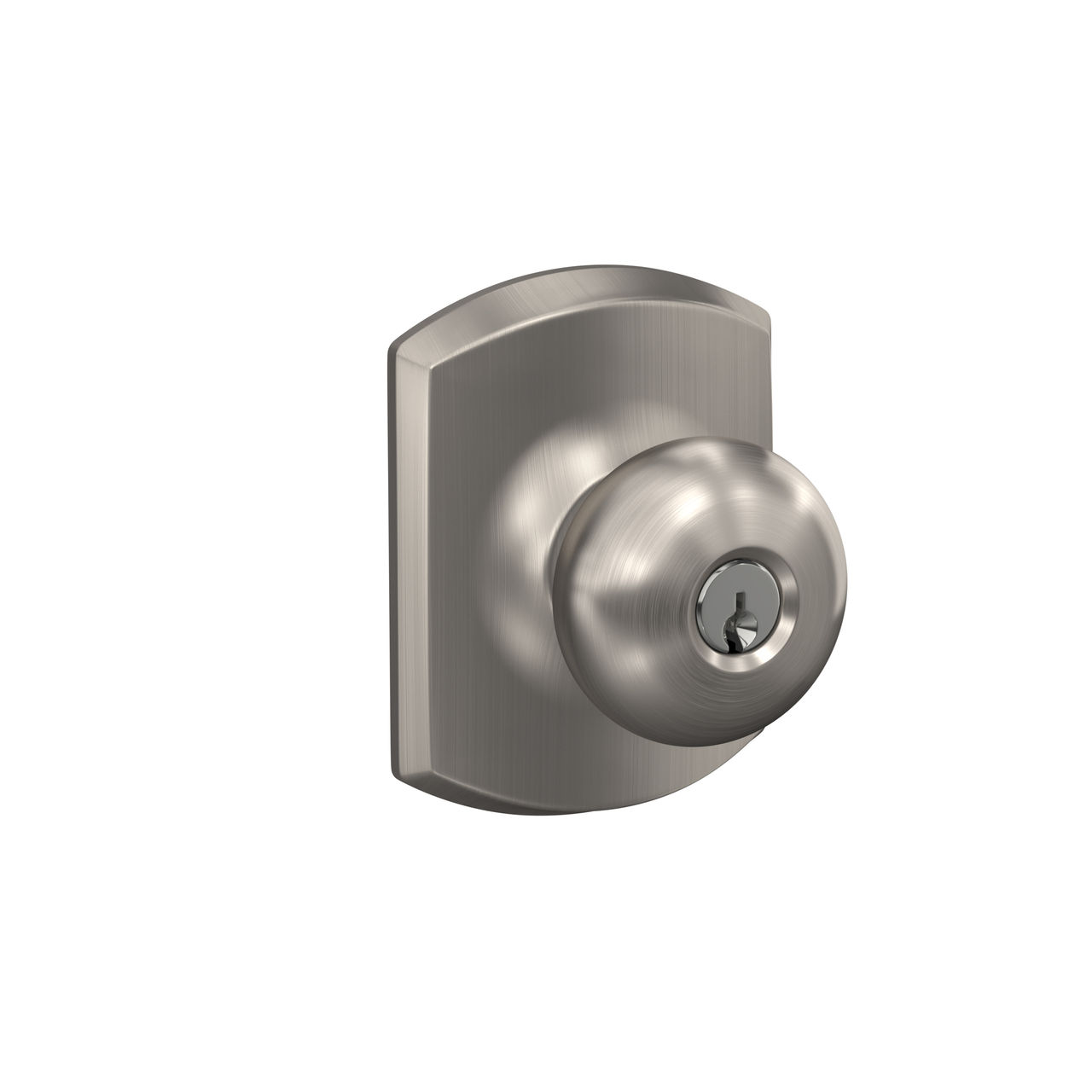 Plymouth Knob Keyed Entry Lock with Greenwich Trim