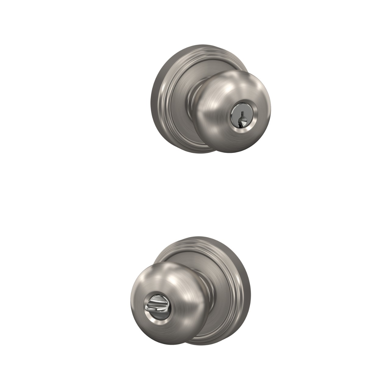 Plymouth Knob Keyed Entry Lock with Indy Trim