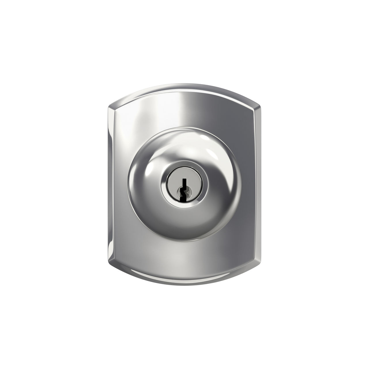 Plymouth Knob Keyed Entry Lock with Greenwich Trim