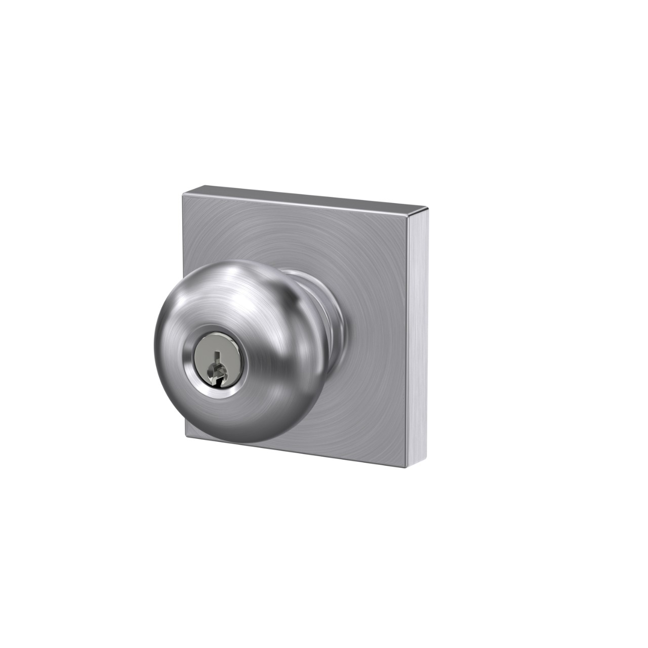 Plymouth Knob with Collins Trim Keyed Entry Lock
