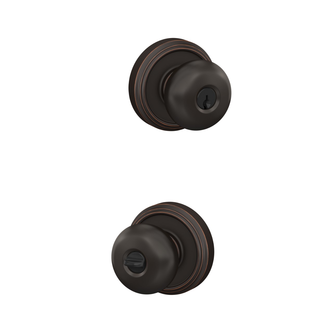 Plymouth Knob Keyed Entry Lock with Indy Trim