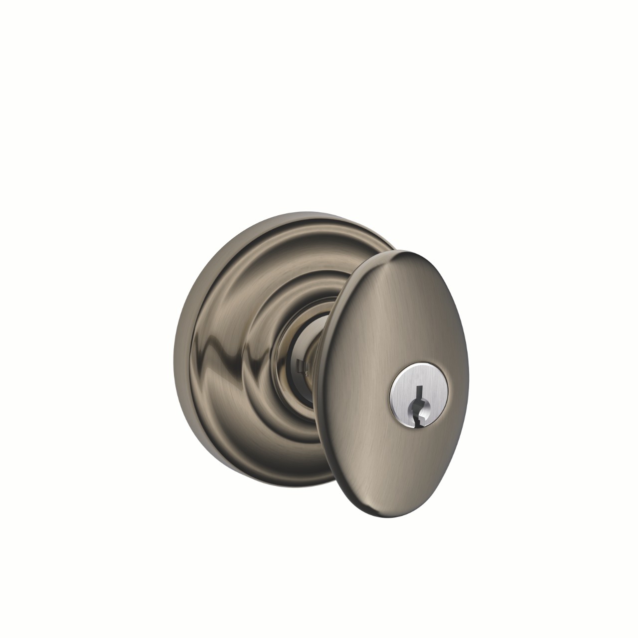 Siena Knob Keyed Entry Lock with Andover Trim