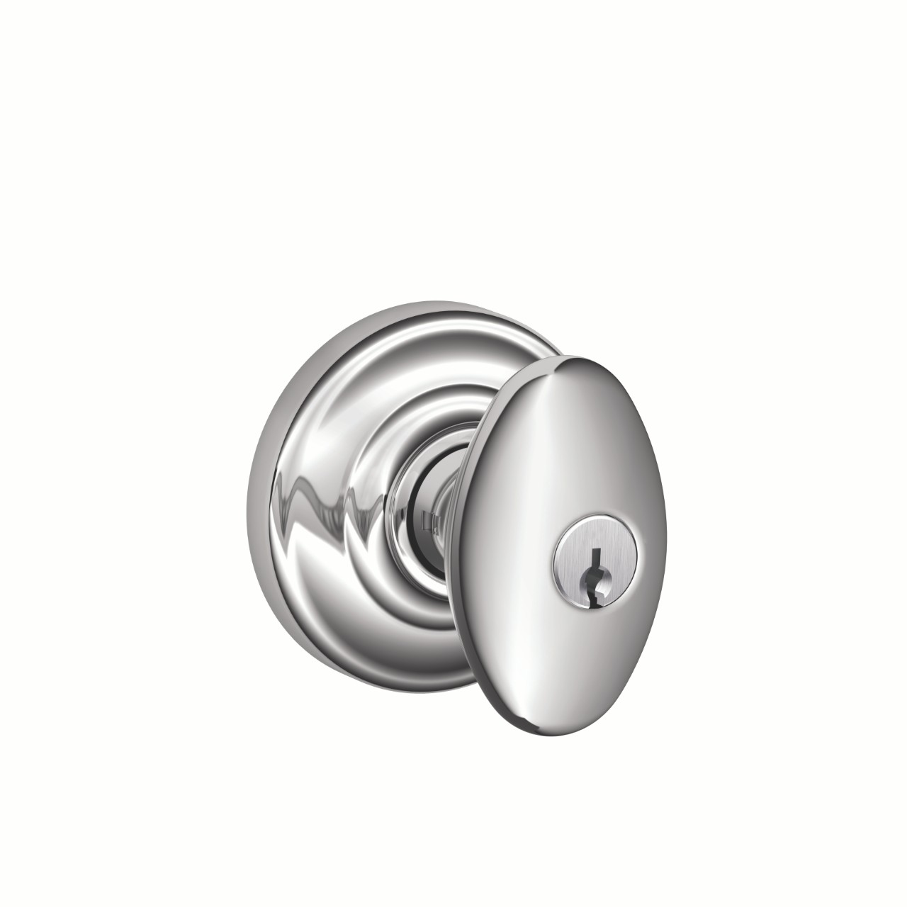 Siena Knob Keyed Entry Lock with Andover Trim