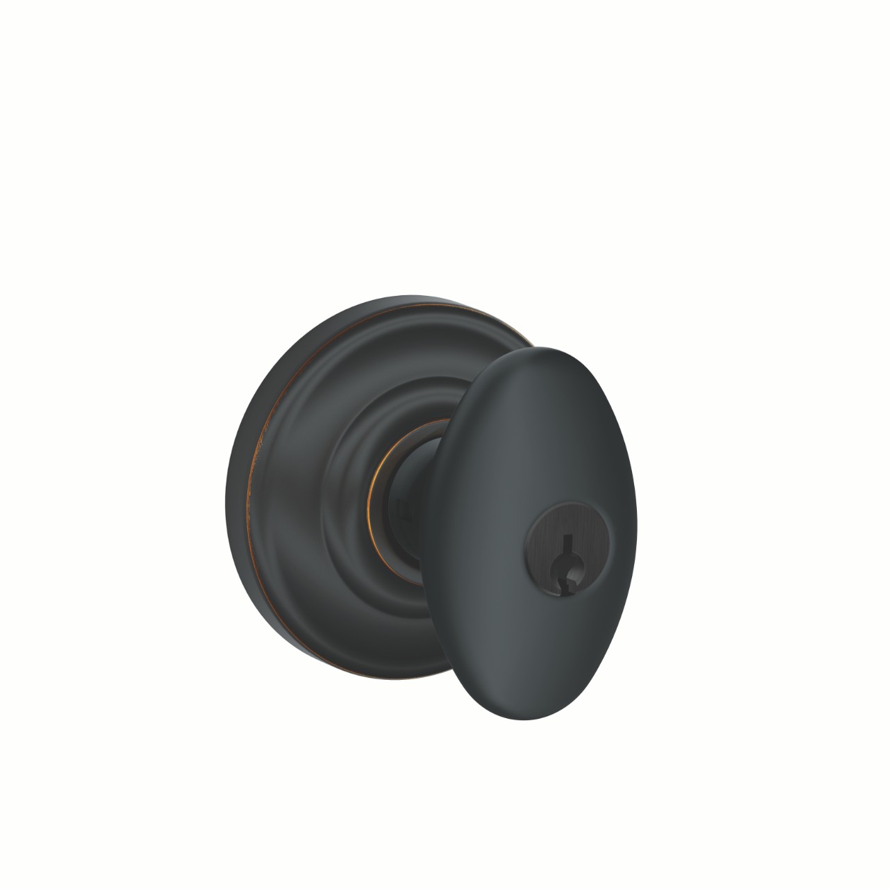 Siena Knob Keyed Entry Lock with Andover Trim