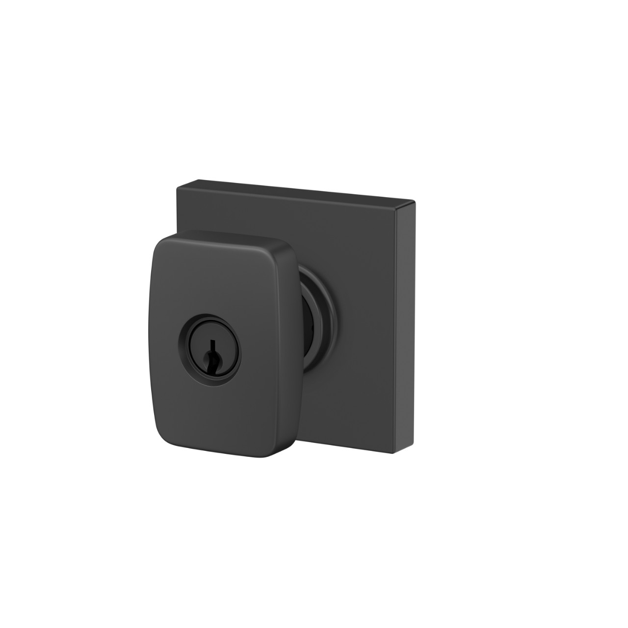 Nixon Knob Keyed Entry Lock with Collins Trim