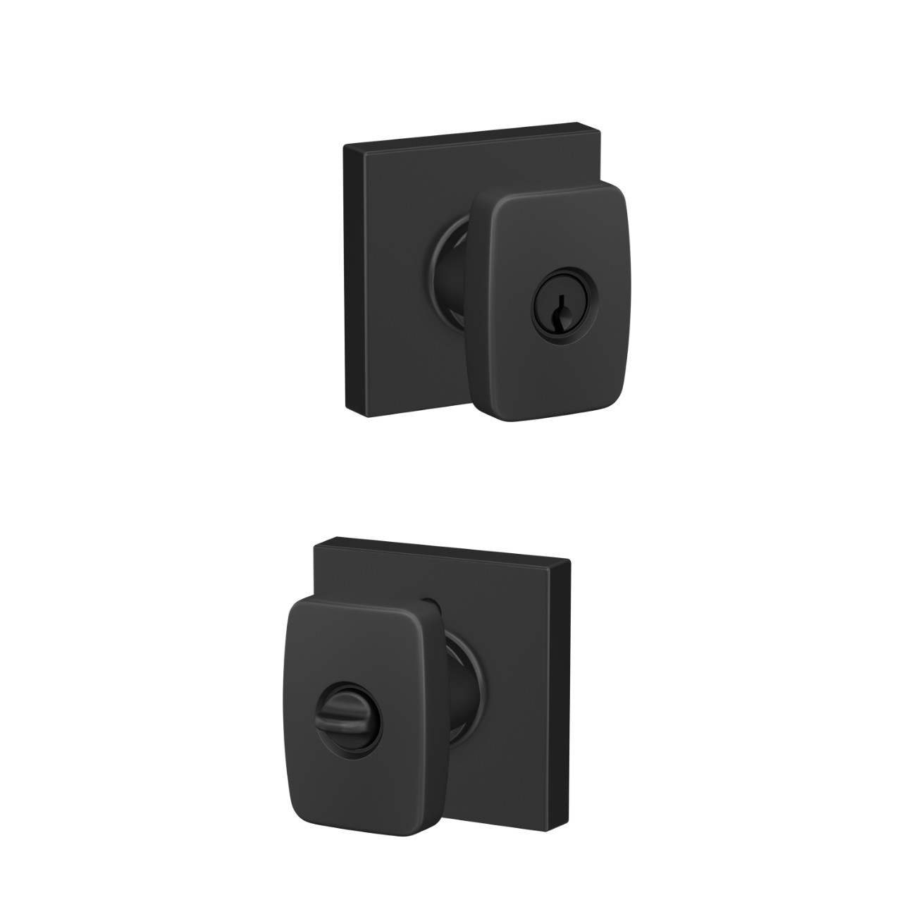 Nixon Knob Keyed Entry Lock with Collins Trim
