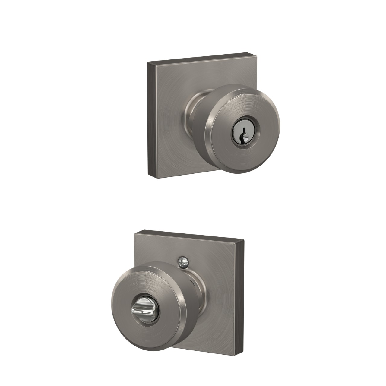 Swanson Knob Keyed Entry Lock with Collins Trim