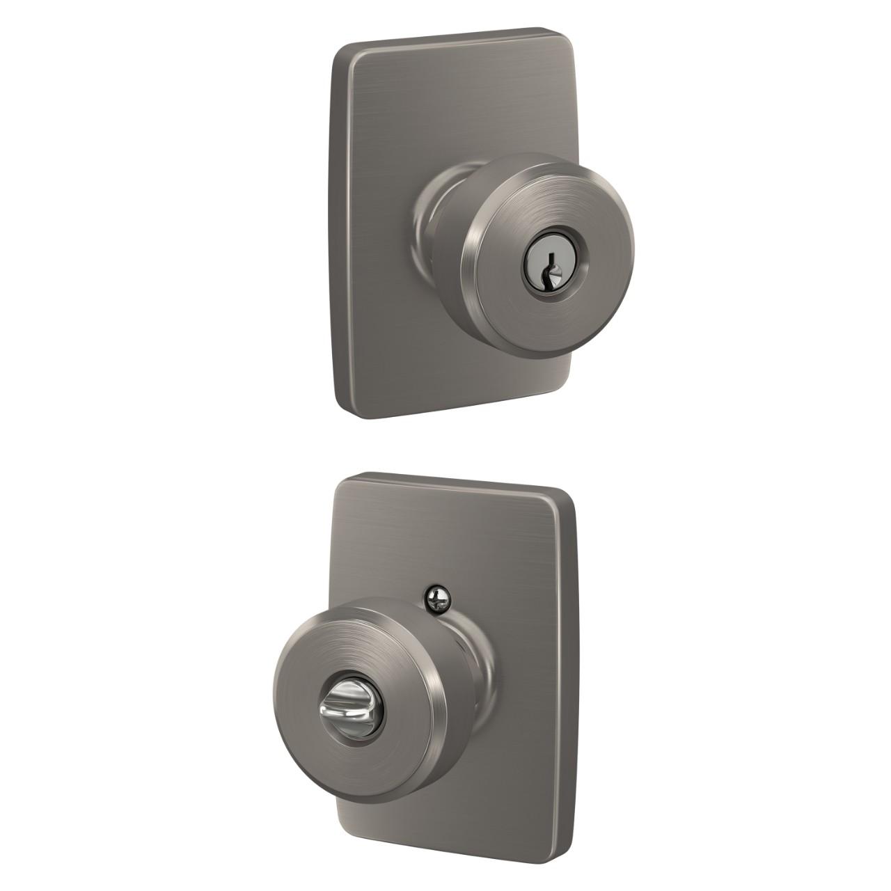 Swanson Knob Keyed Entry Lock with Greene Trim