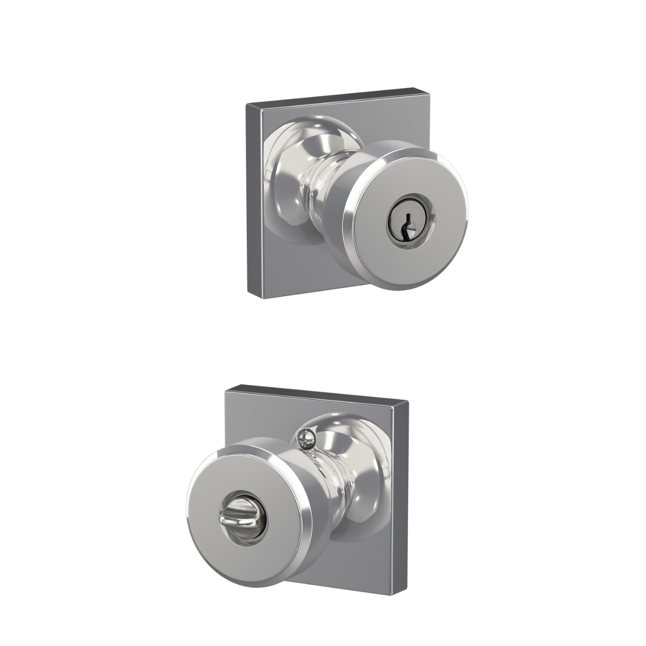 Swanson Knob Keyed Entry Lock with Collins Trim