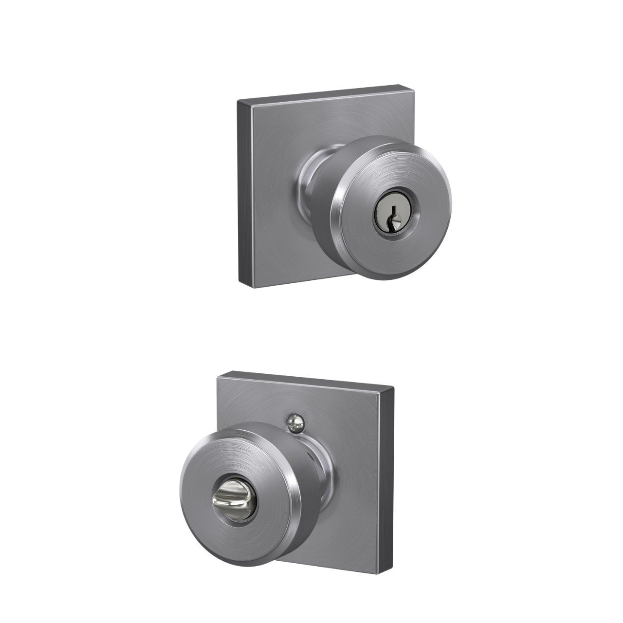 Swanson Knob Keyed Entry Lock with Collins Trim