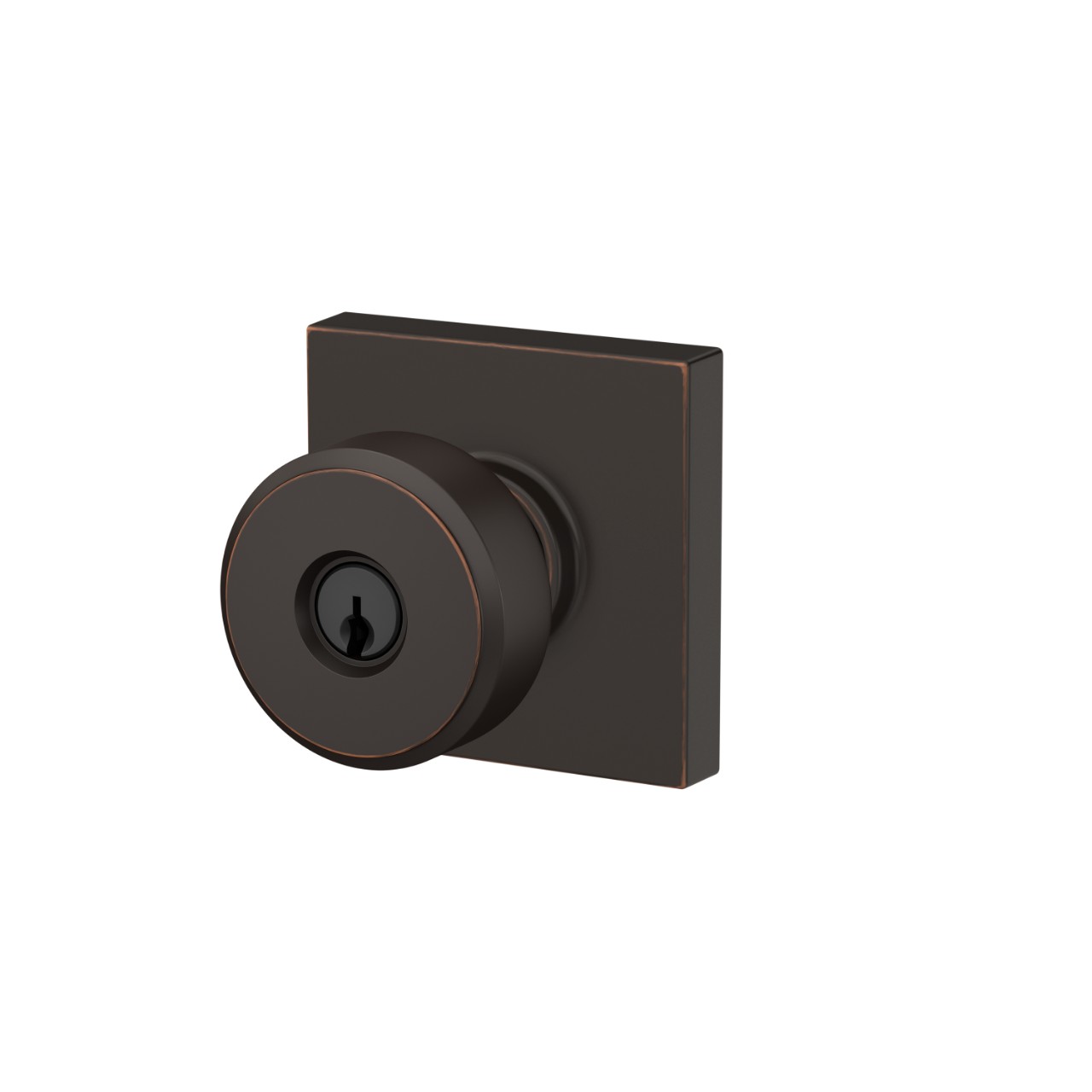Swanson Knob Keyed Entry Lock with Collins Trim