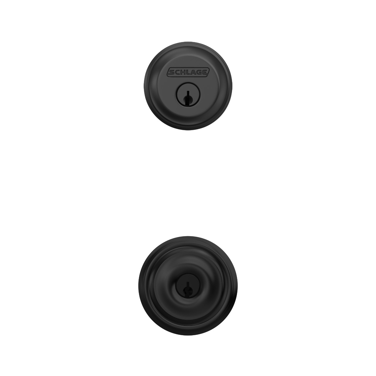Single Cylinder Deadbolt and Georgian Knob Keyed Entry Lock
