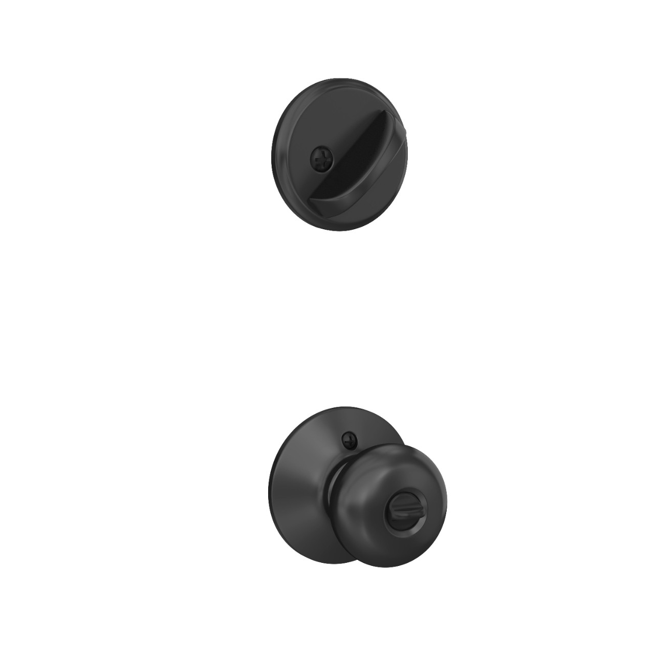 Single Cylinder Deadbolt and Plymouth Knob Keyed Entry Lock