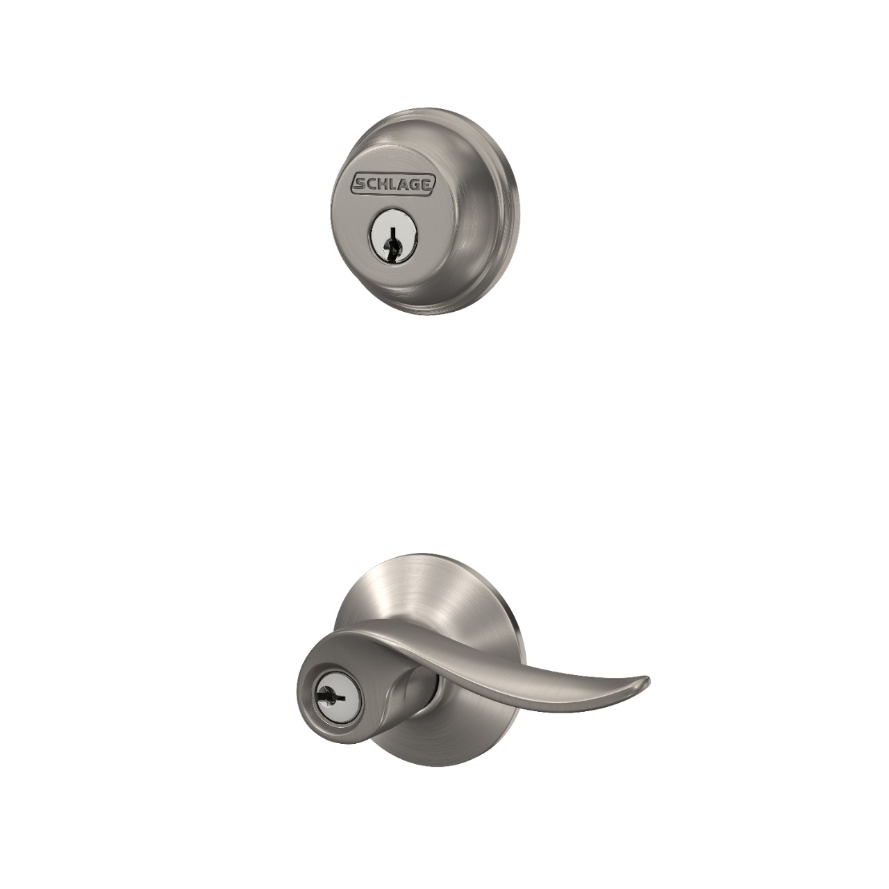 Single Cylinder Deadbolt and Sacramento Lever Keyed Entry Lock
