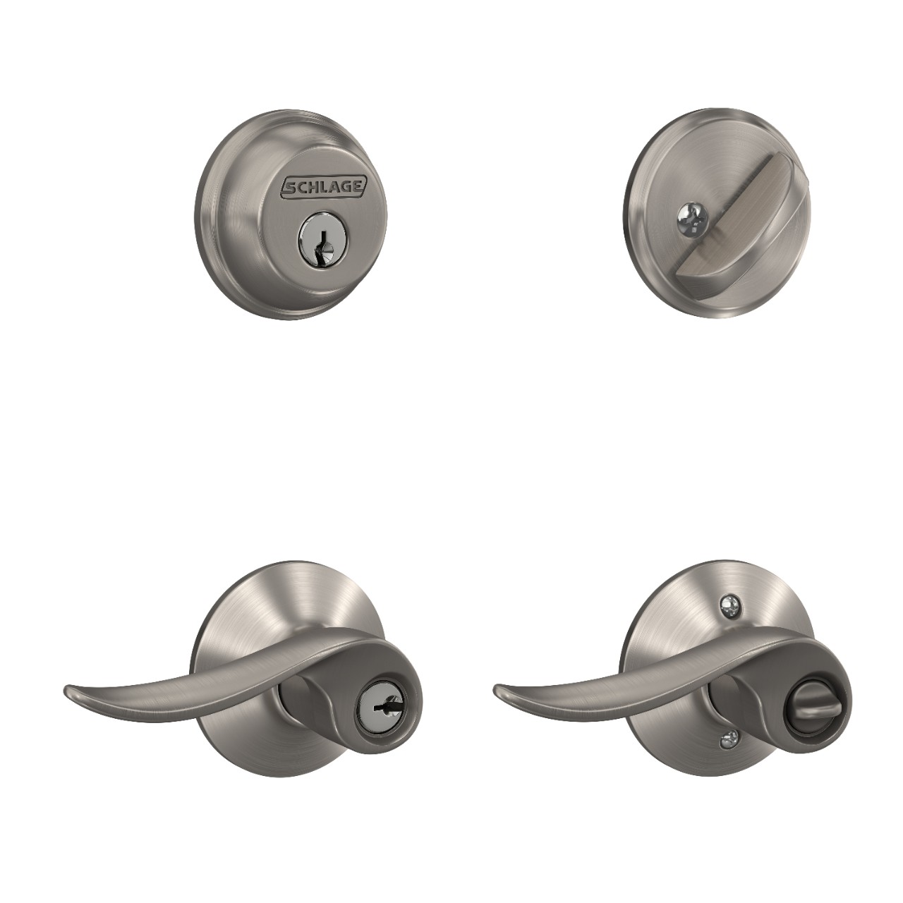 Single Cylinder Deadbolt and Sacramento Lever Keyed Entry Lock