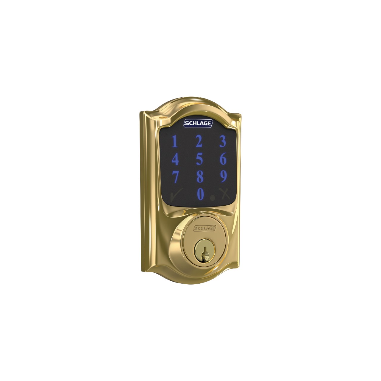 Image for Schlage Connect™ Smart Deadbolt, Z-Wave Plus with Camelot Trim