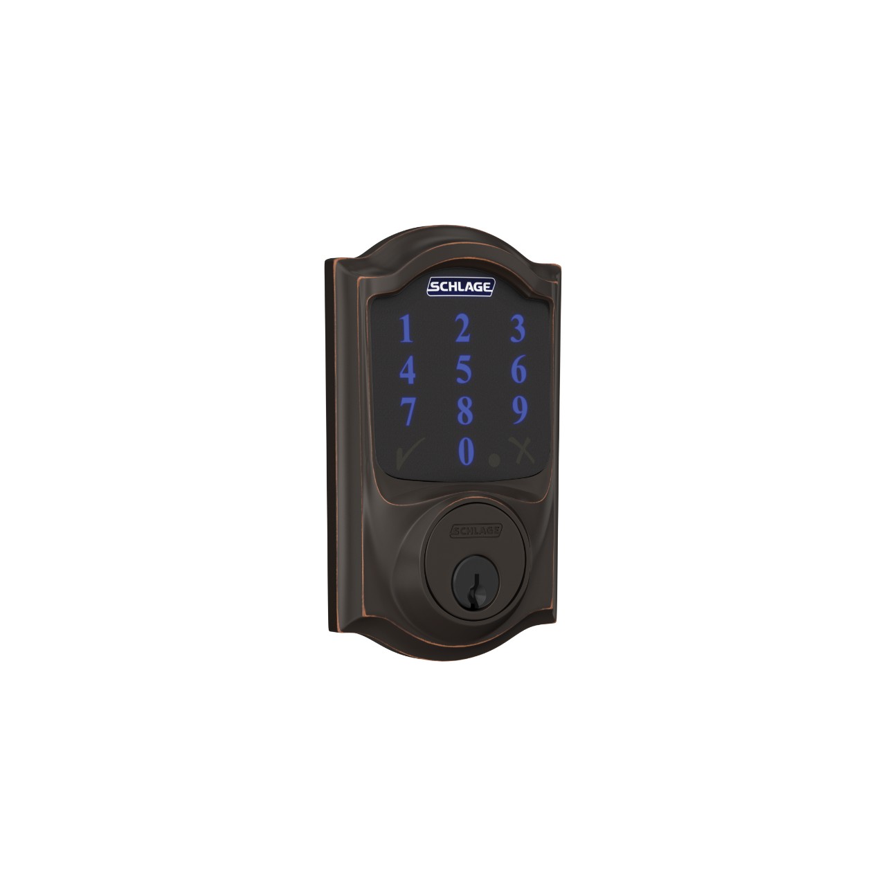 Image for Schlage Connect™ Smart Deadbolt, Z-Wave Plus with Camelot Trim