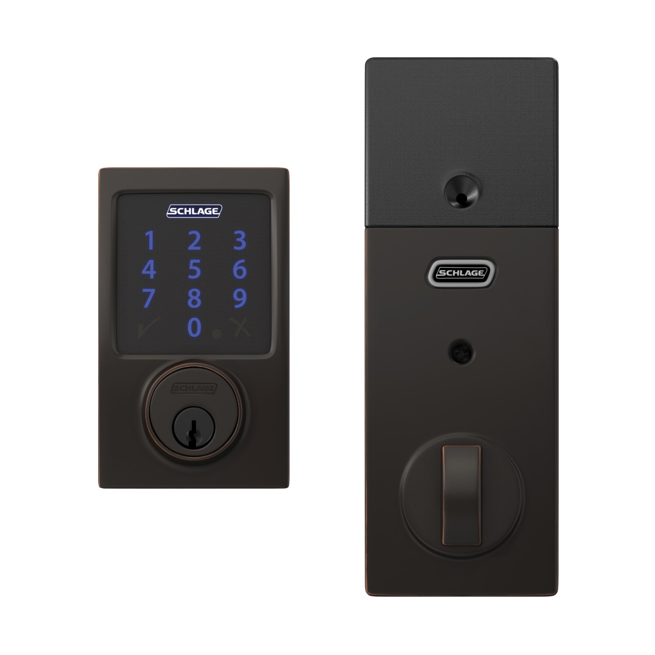 Schlage Connect™ Smart Deadbolt, Z-Wave Plus with Century Trim