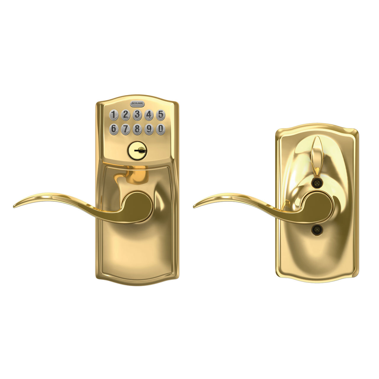 Keypad Lever and Accent Lever with Flex Lock