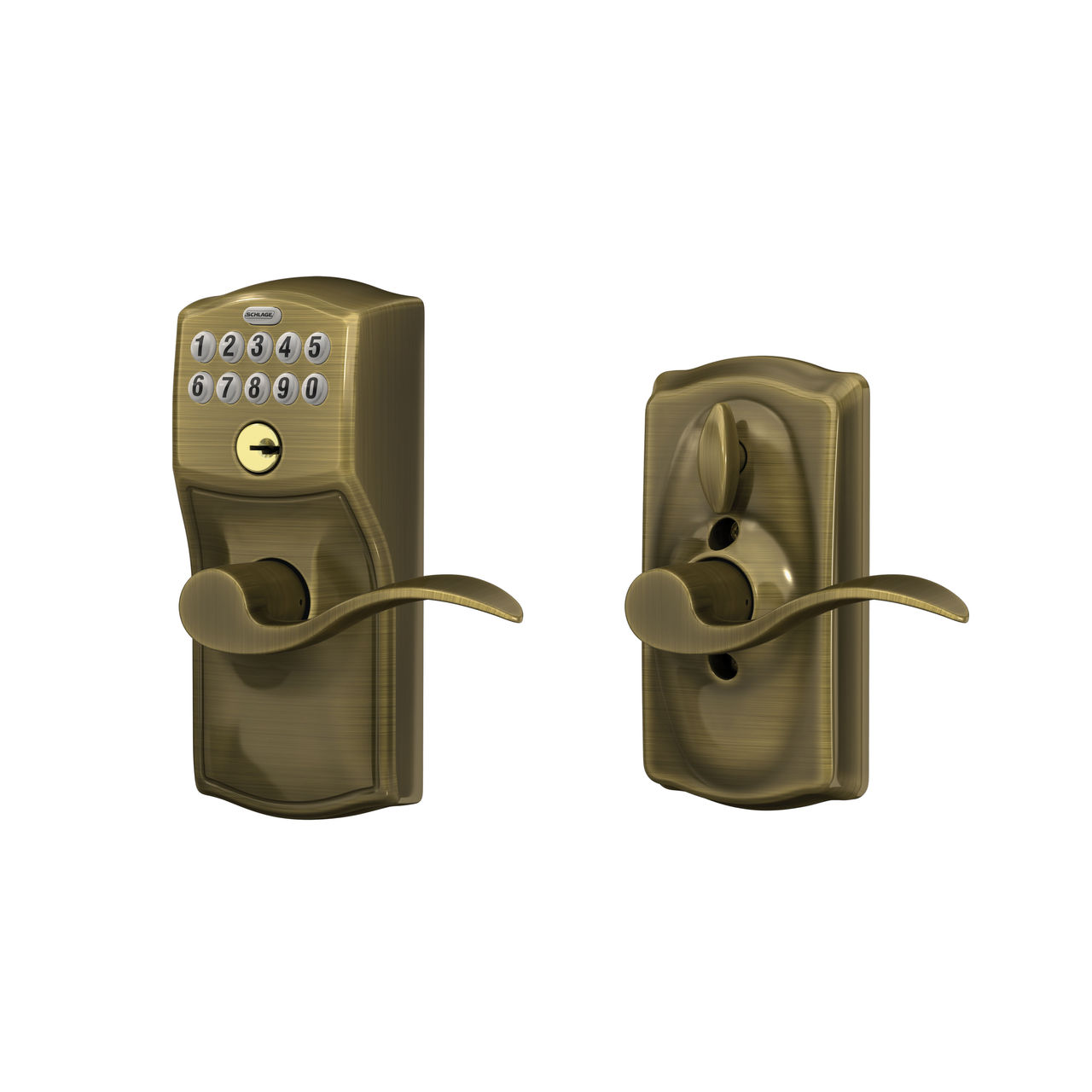 Keypad Lever and Accent Lever with Flex Lock