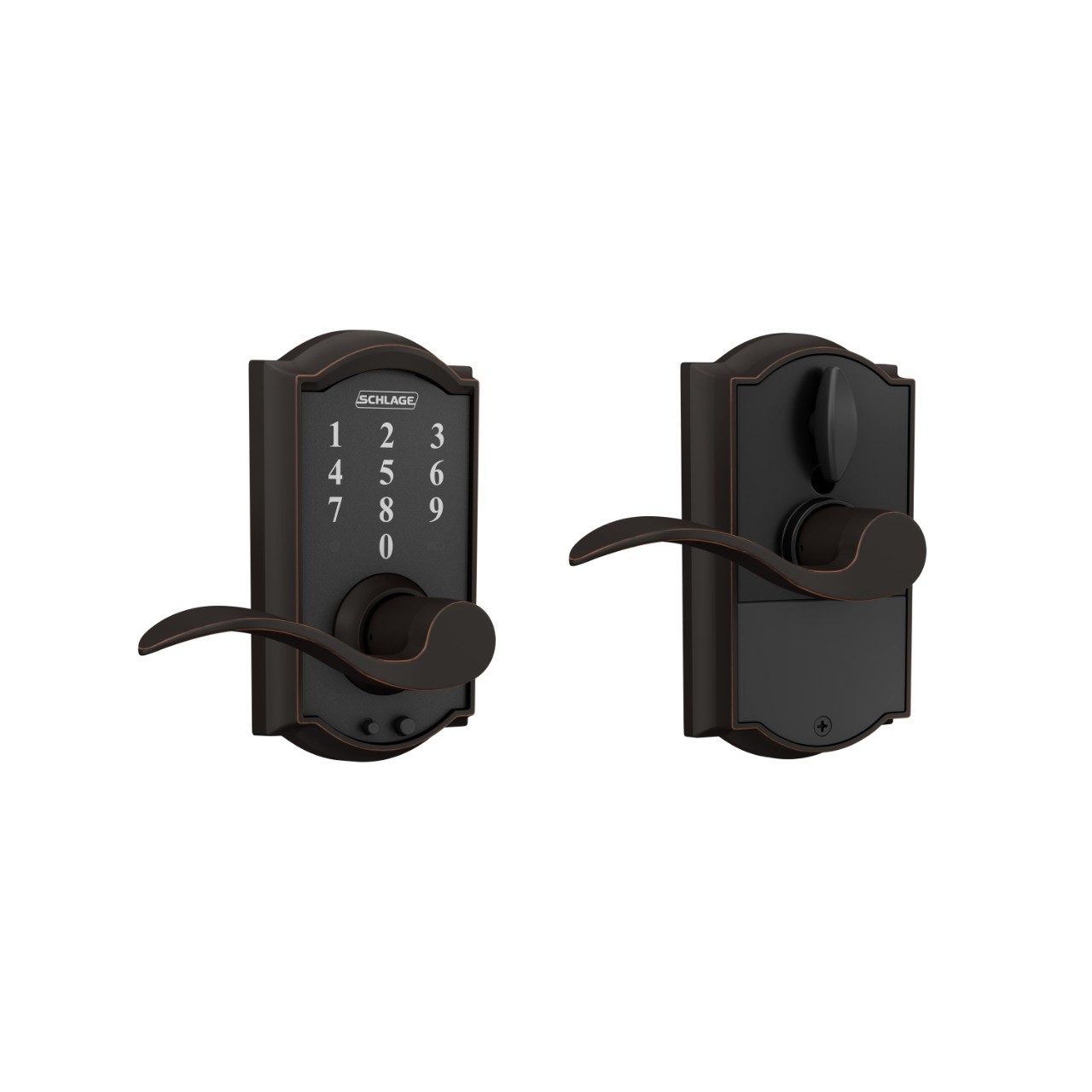 Schlage Touch™ Keyless Touchscreen Lever with Accent Lever