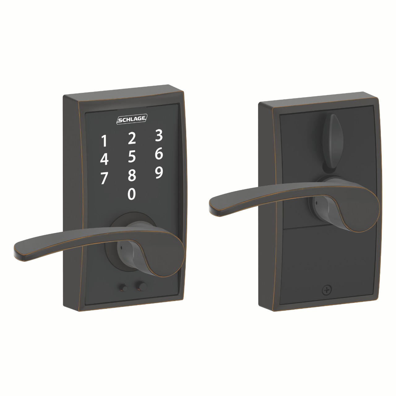 Schlage Touch™ Keyless Touchscreen Lever with Merano Lever