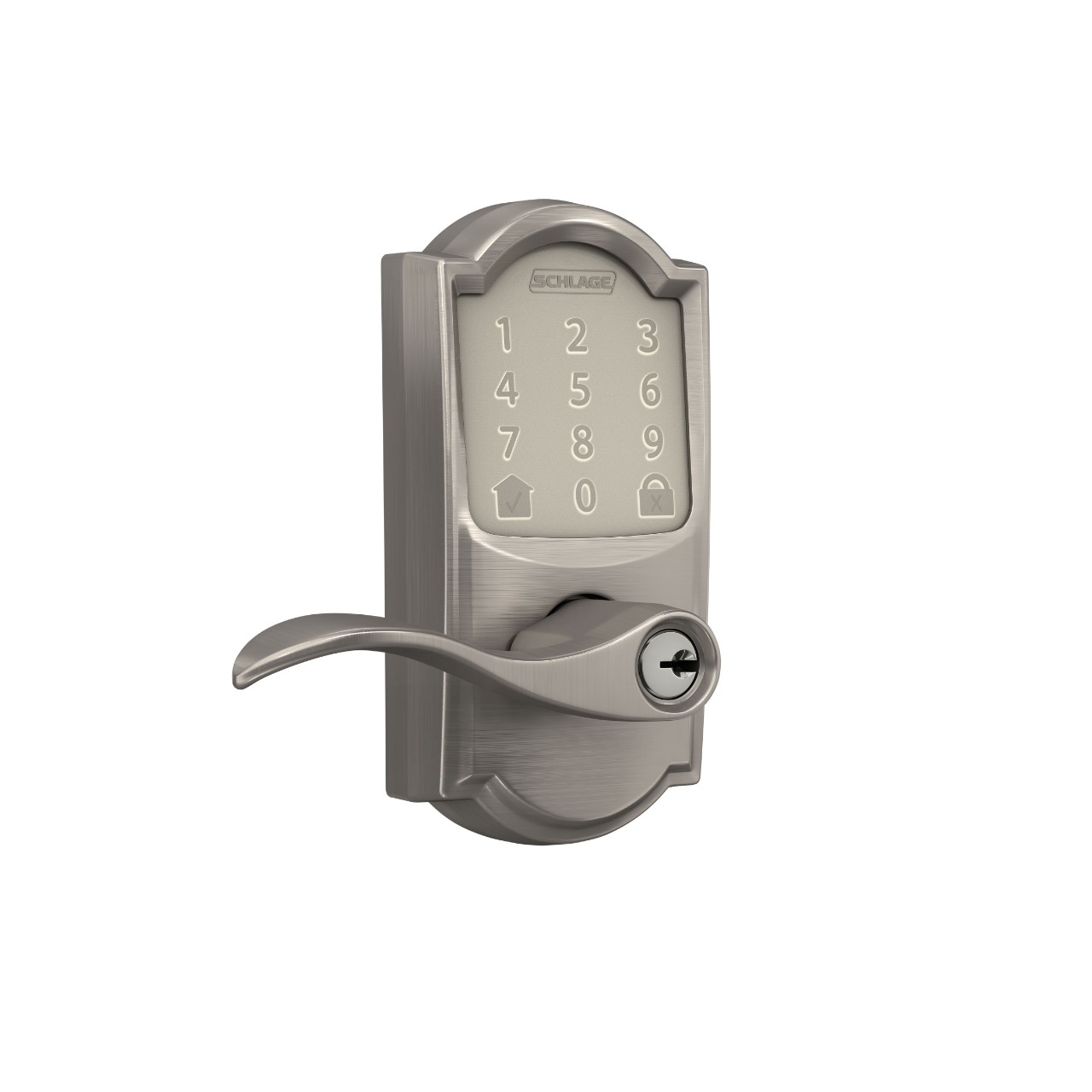 Schlage Encode™ Smart WiFi Accent Lever with Camelot Trim