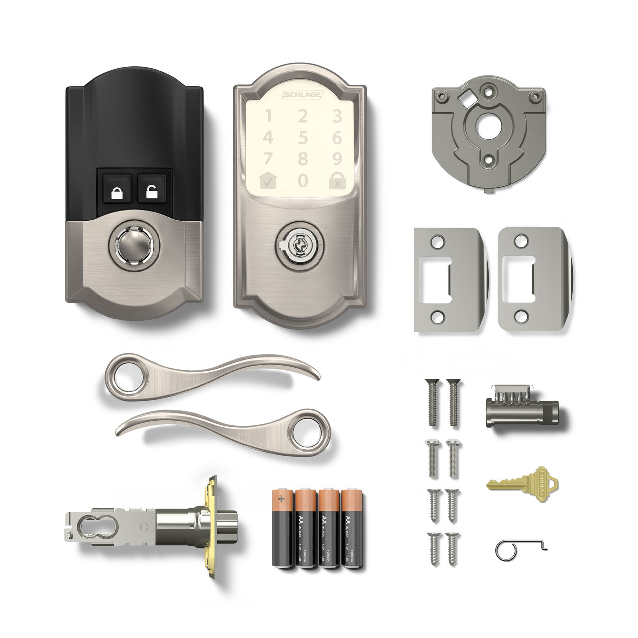 Schlage Encode™ Smart WiFi Accent Lever with Camelot Trim