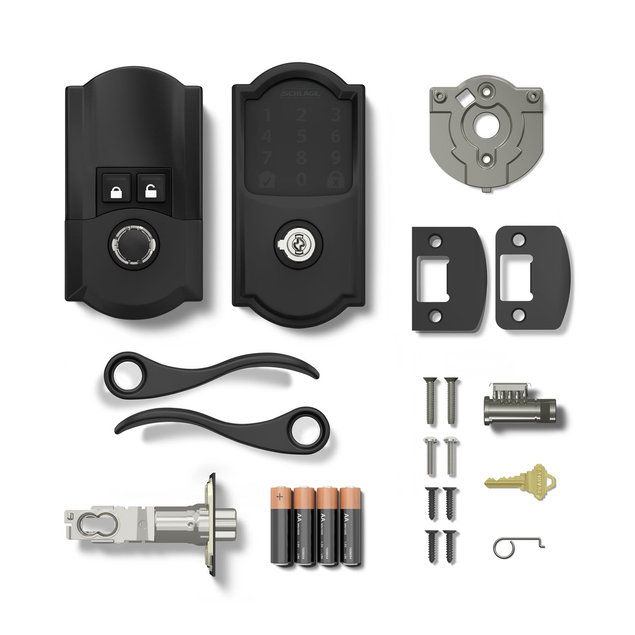 Schlage Encode™ Smart WiFi Accent Lever with Camelot Trim