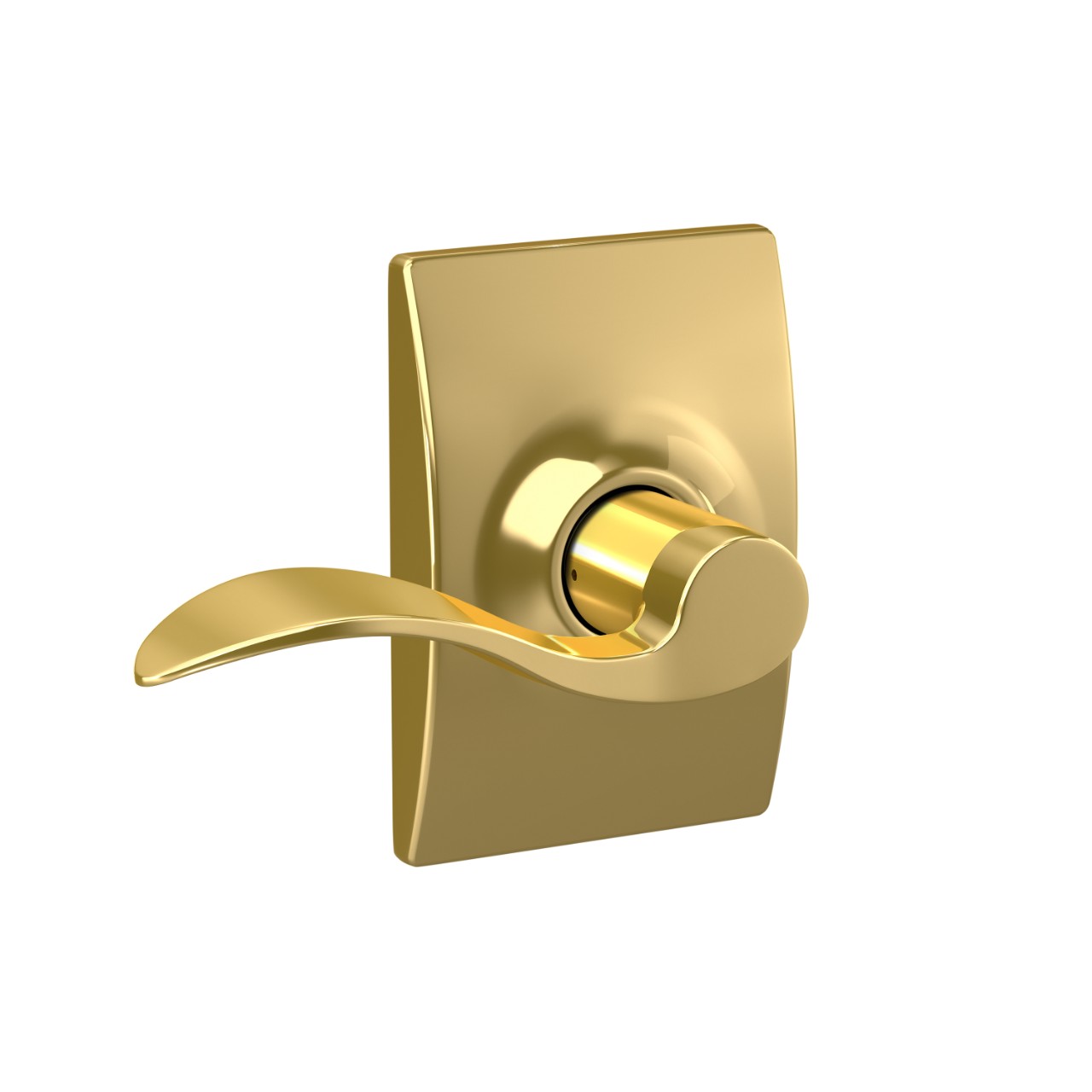 Accent Lever Hall & Closet Lock with Century Trim
