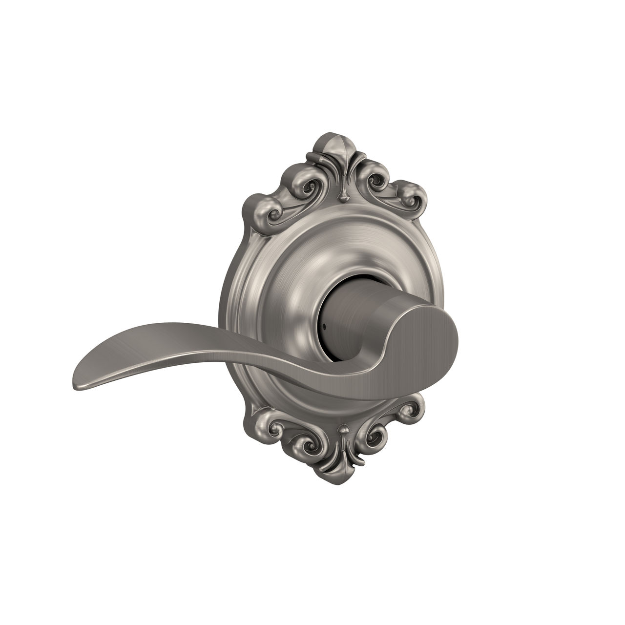 Accent Lever Hall & Closet Lock with Brookshire Trim