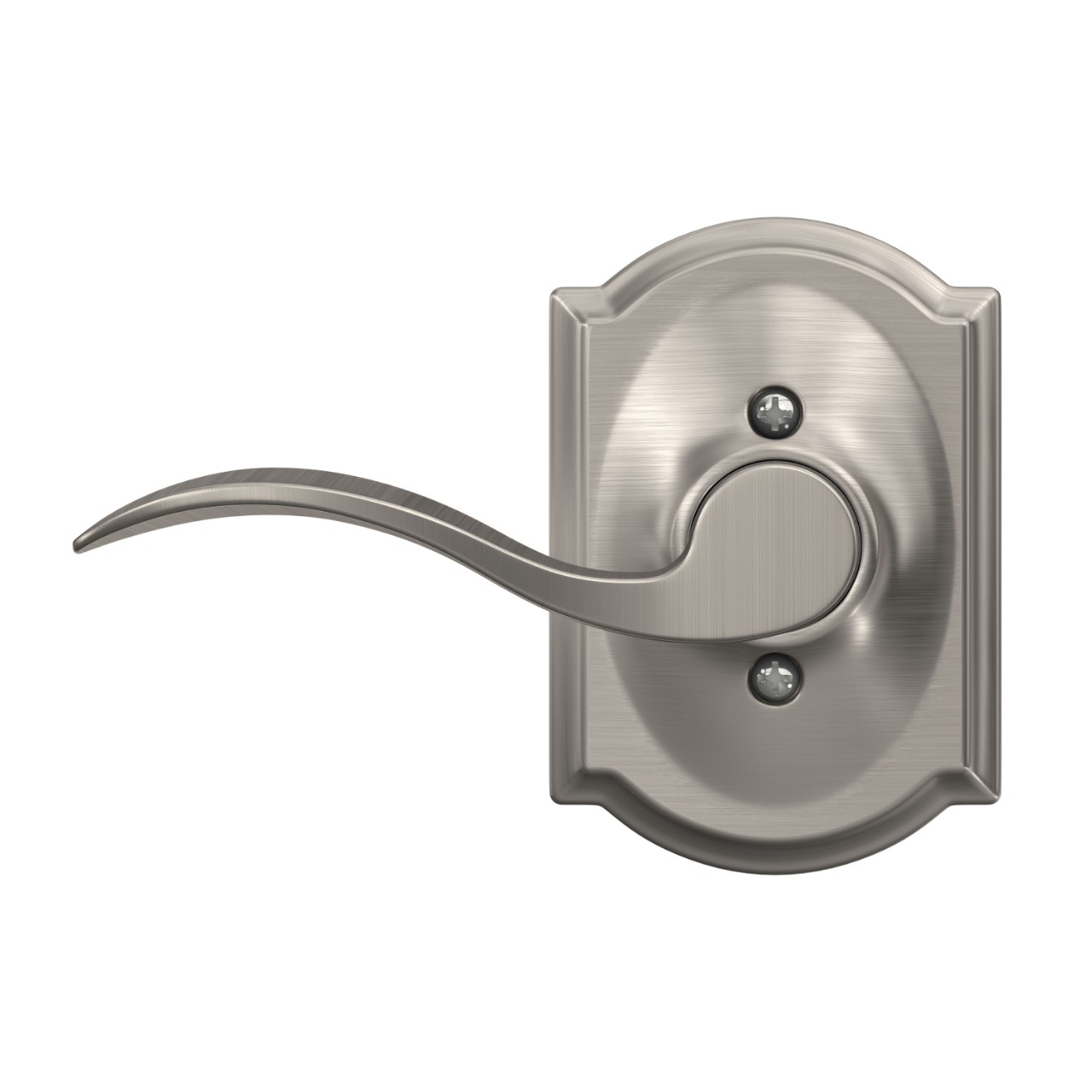 Accent Lever Hall & Closet Lock with Camelot Trim