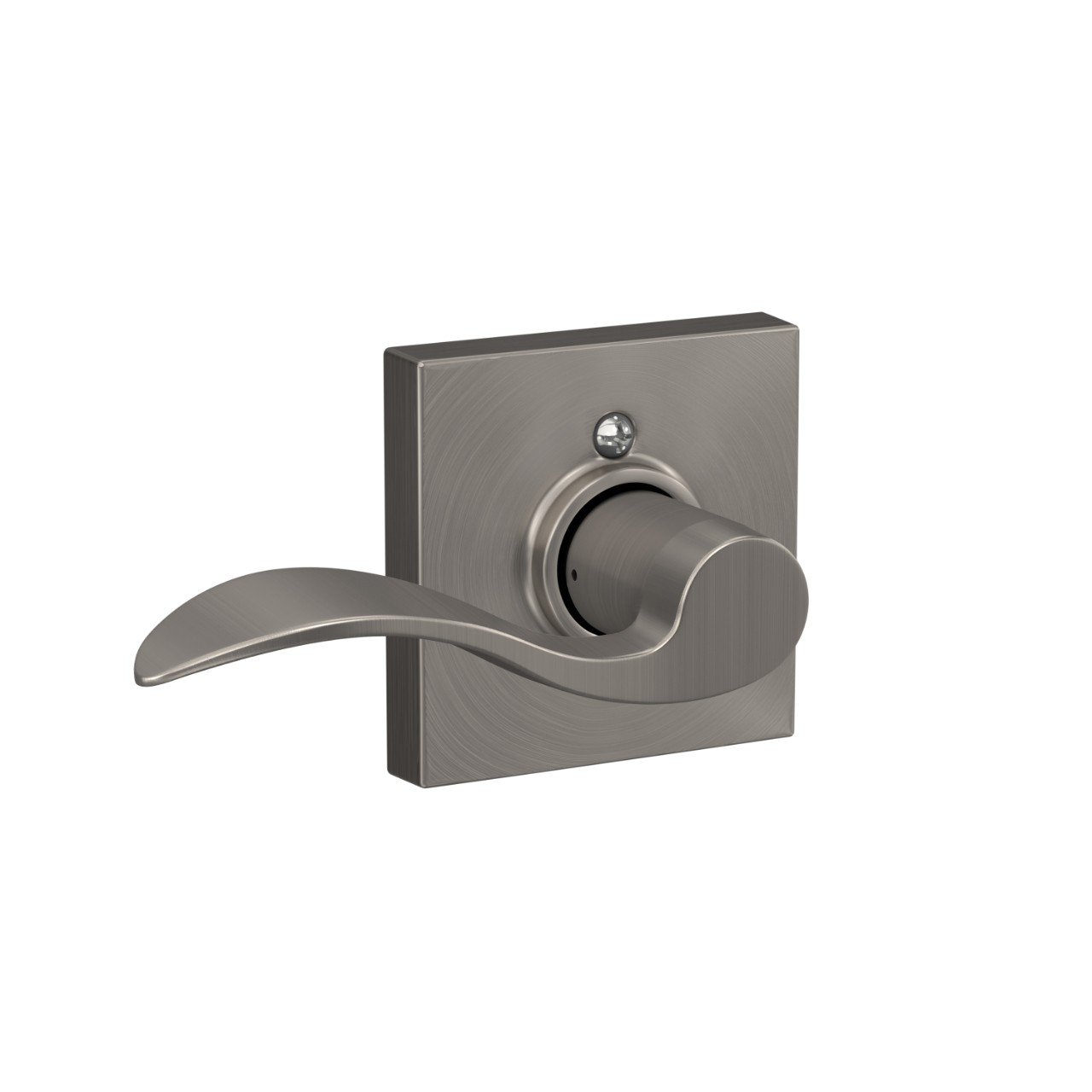Accent Lever Hall & Closet Lock with Collins Trim